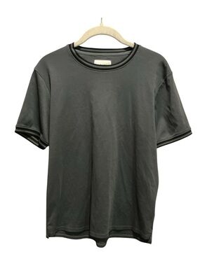 NOVEL Made for USA Ribbed Short Sleeve T Shirt. Charcoal Grey